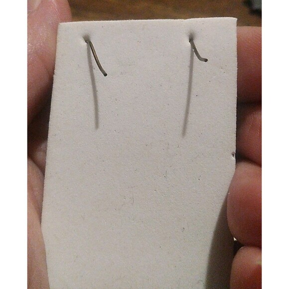 Vtg Turquoise Blue Coral And Brass Ball Dangle Earrings Boho Beachy - Picture 2 of 2